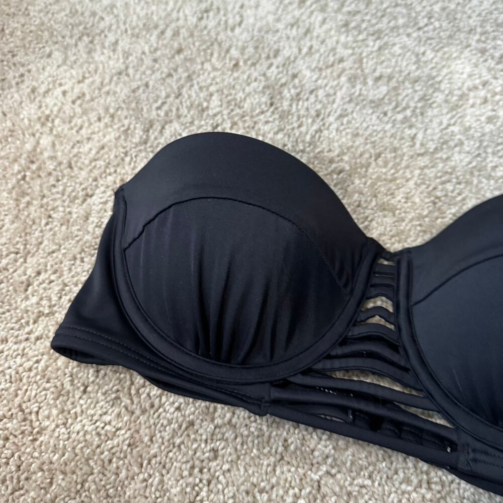 NWT Sundazed Black Multiway Wear Underwire Bikini Top Size 34B Moderate Padding - Picture 3 of 11